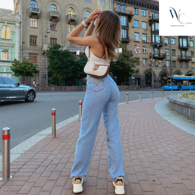 quần jeans nữ xanh nhạt