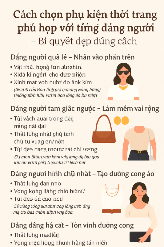 phụ kiện phù hợp với dáng người