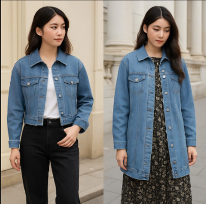 phối ao khoác 2 kiểu