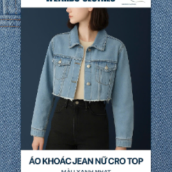 áo khoác jean croptop