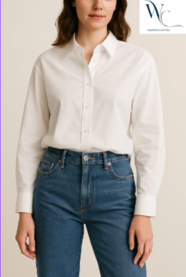 áo sơ mi phối quần jean