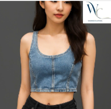 áo bra jean unisex