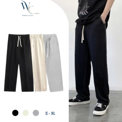 Quần Thun Tăm Dáng Suông Kiểu Dáng UNISEX Menswear Pants Nam 2025 - Weardo Clothes