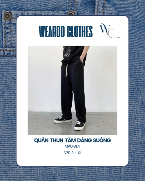 Quần Thun Tăm Dáng Suông