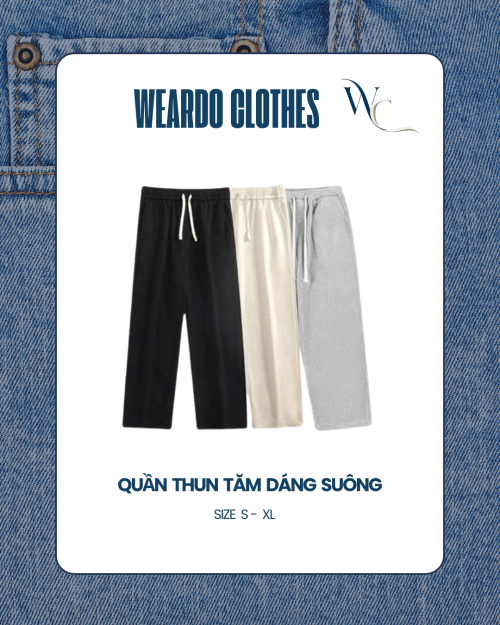 Quần Thun Tăm Dáng Suông