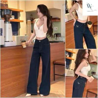 mix&max quần jean nữ cùng áo hai dây