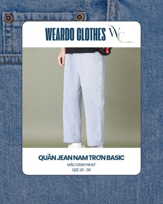 Quần Jean Nam Form Baggy Basic Phong Cách Hàn Quốc