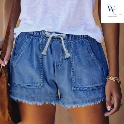 quần short jeans lưng thun