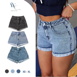 quần short jean basic nữ