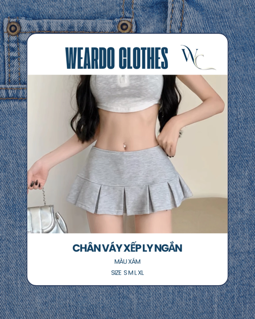 Chân váy xếp ly