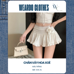chân váy xoè hoa