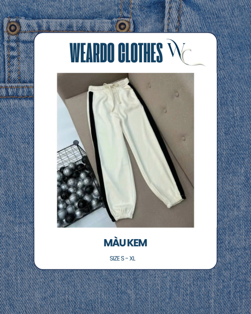 Quần jogger nỉ tăm